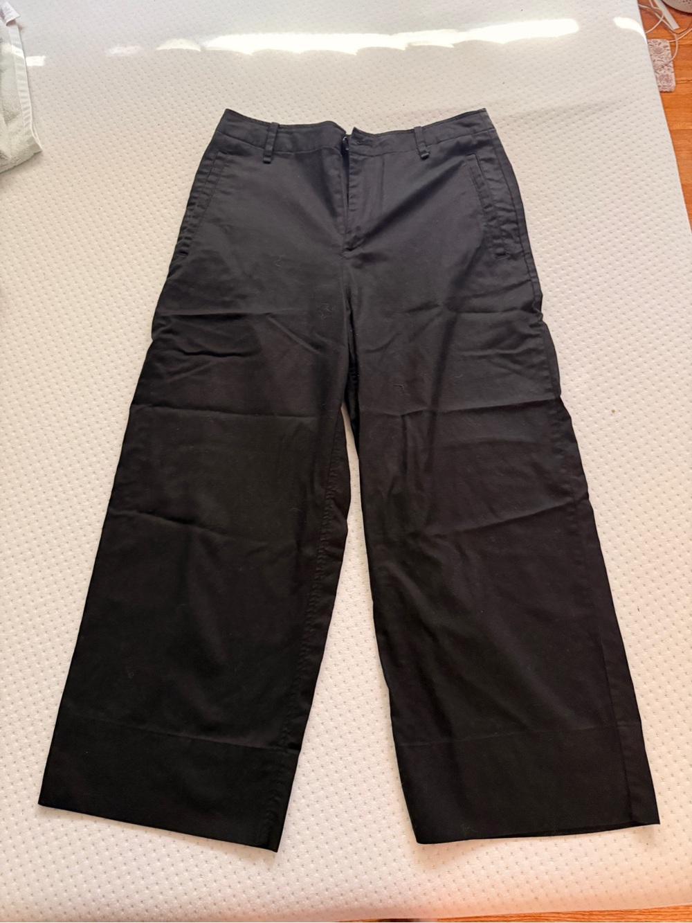 Banana Republic Black Wide-Leg Dress Pants